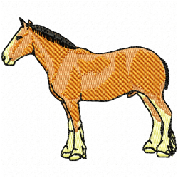 Horses Embroidery Design 8